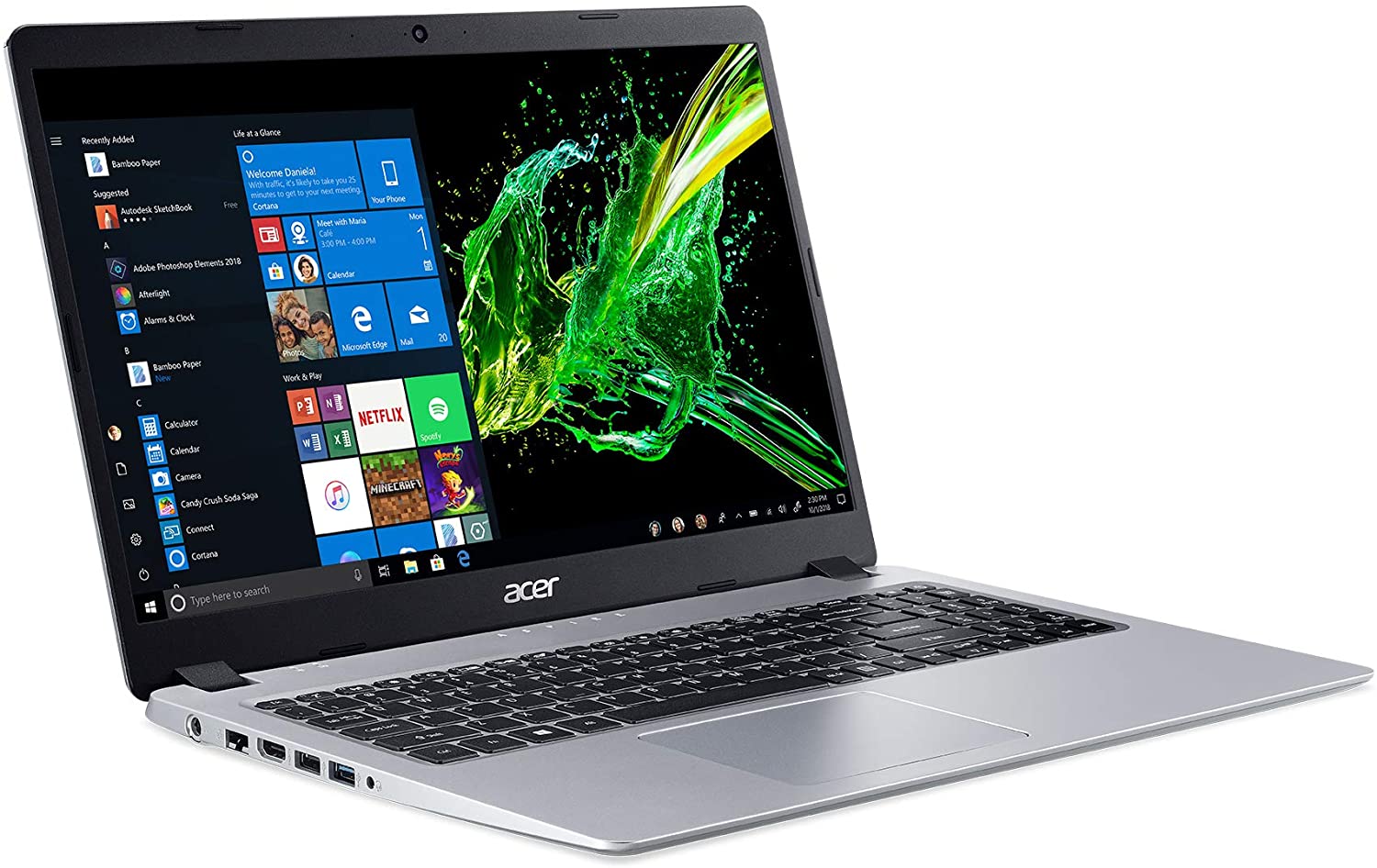 <strong>Acer Aspire 5 Slim Laptop with White Backpack</strong>