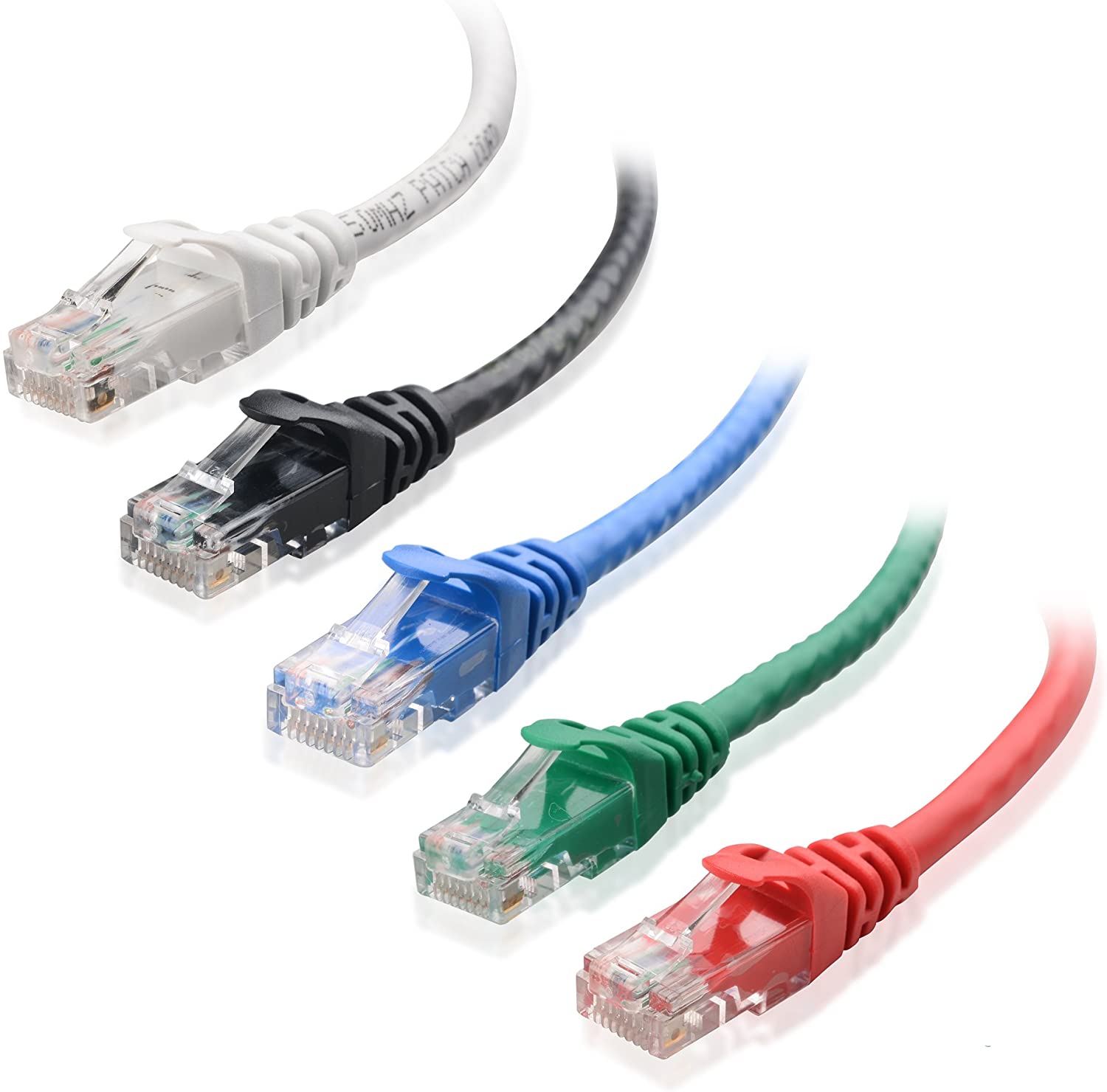 Cable Matters 5-Color Combo Snagless Short Cat6 Ethernet Cable