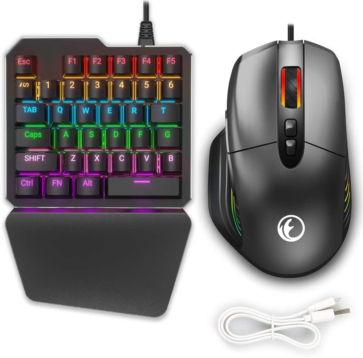 IFYOO KMAX1 Pro Wired Gaming Keyboard and Mouse Set Adapter