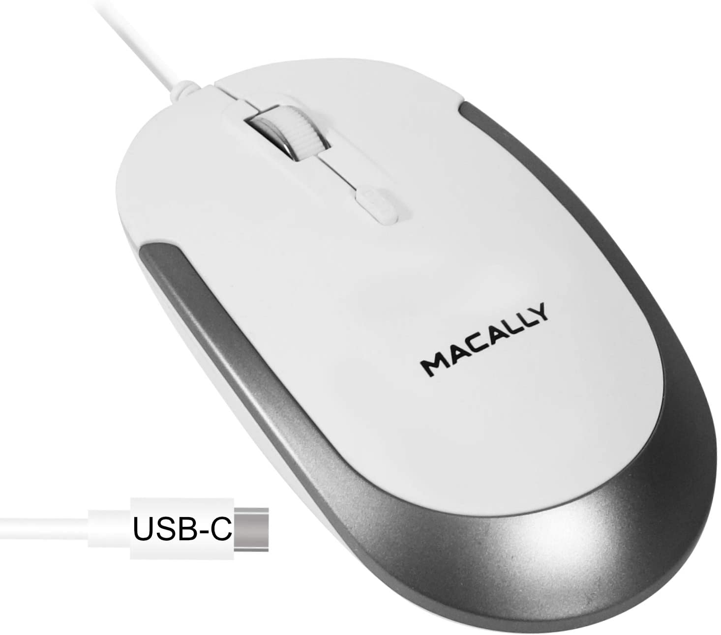 Macally Wired USB C Mouse