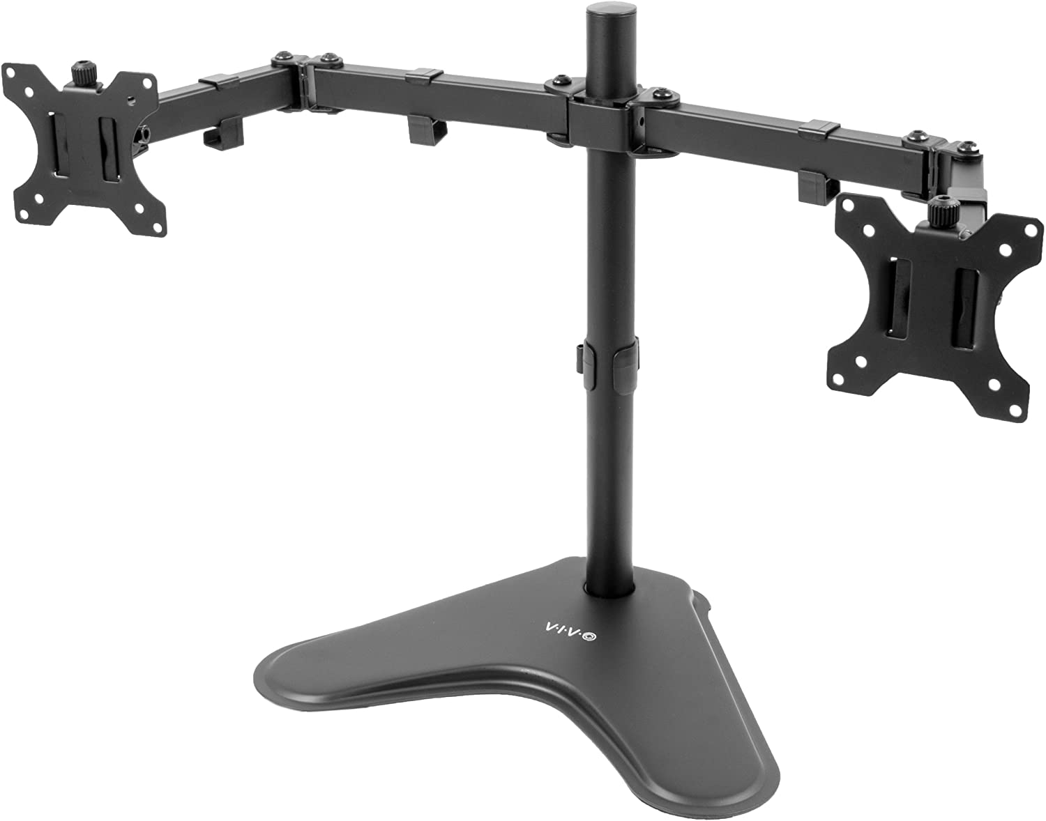 VIVO Full Motion Dual Monitor Free-Standing Desk Stand
