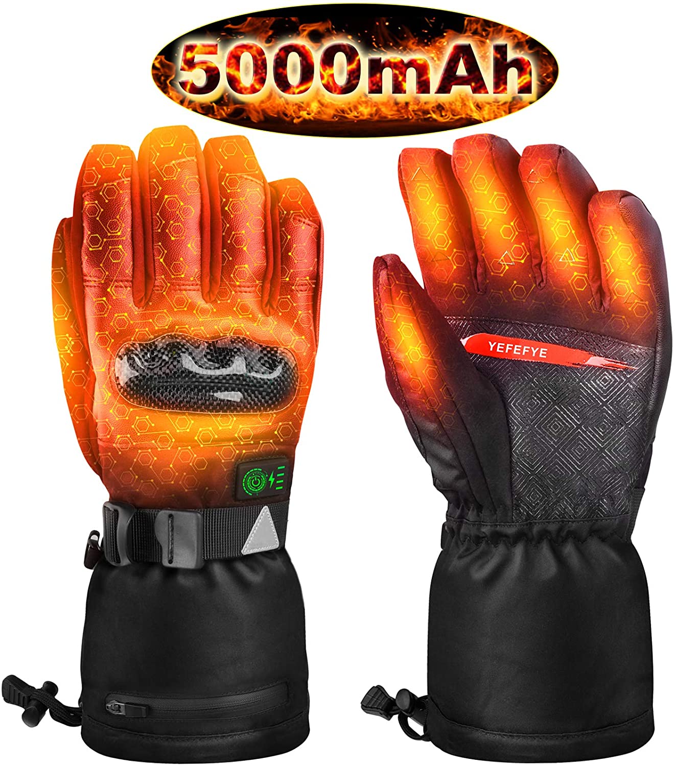 SHAALEK Heated Gloves for Men Women