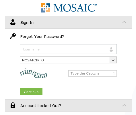 mosaic password reset guide