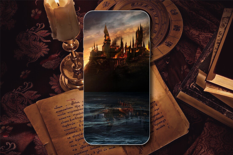 Harry Potter Courtyard Apocalypse Wallpaper for iPhone X