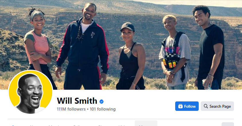 Will Smith Facebook Page