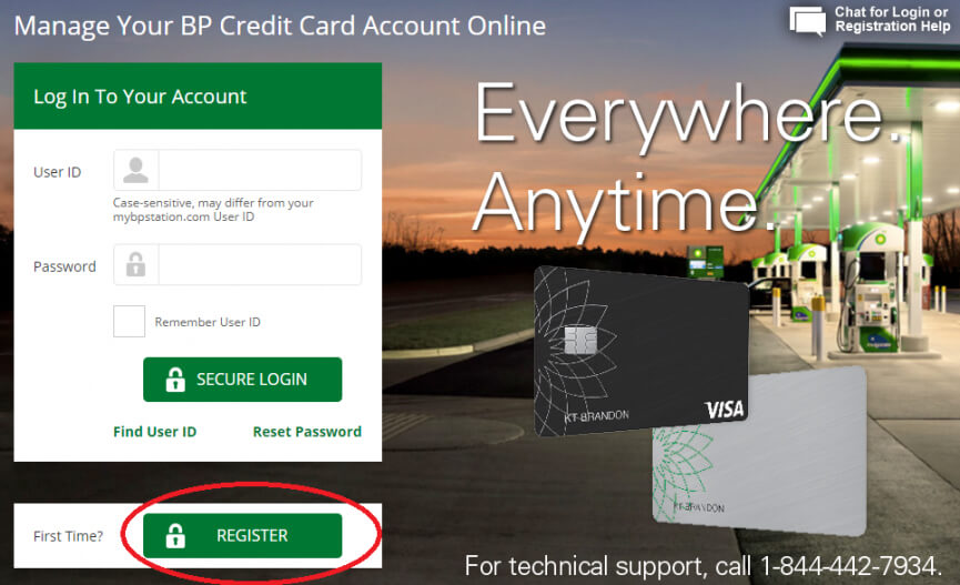 MyBPCreditCard Account Register