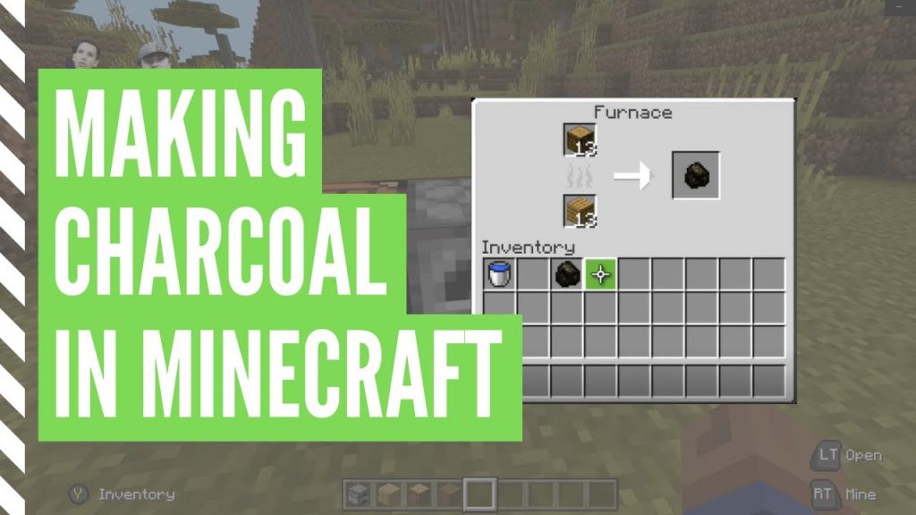 making charcoal in MInecraft